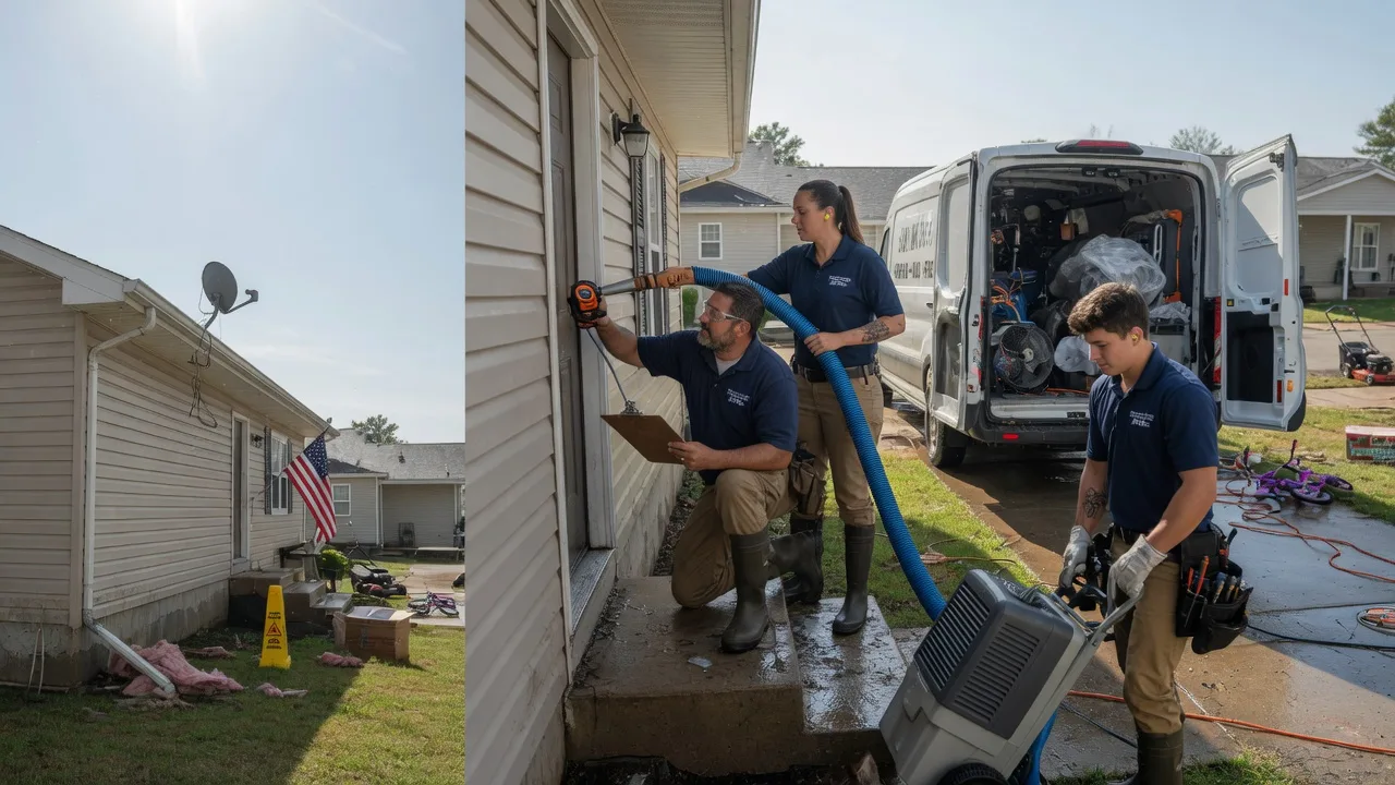 Ceiling Water Damage Restoration in Milledgeville, OH near me